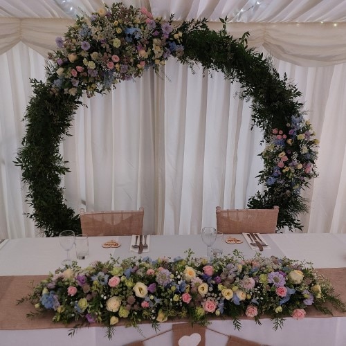 Top table and arch